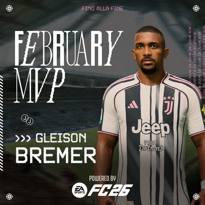 新2体育网址-5场2球!官方:布雷默当选尤文图斯二月份最佳球员